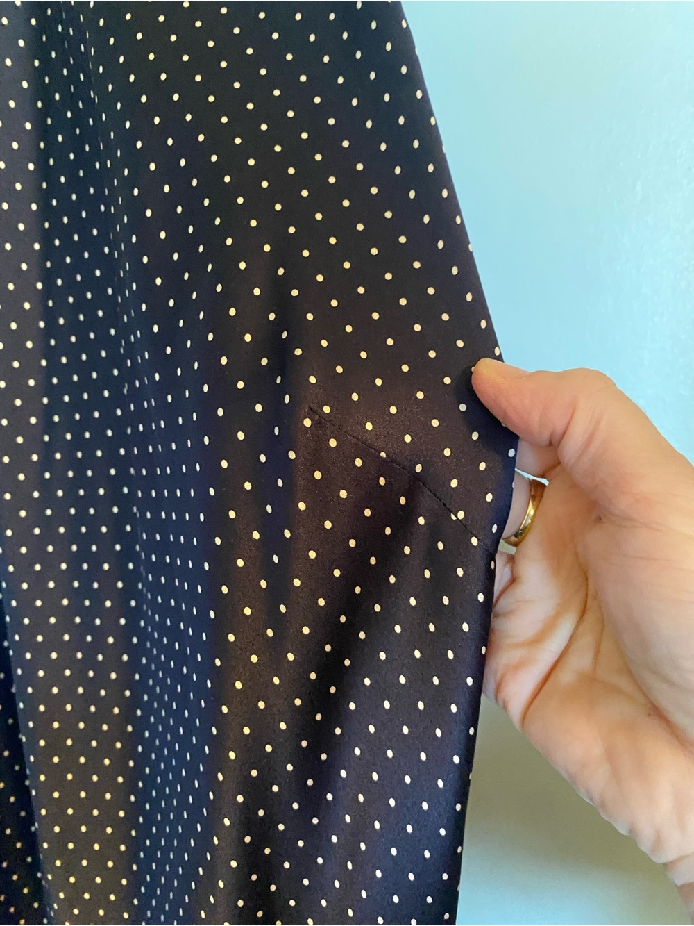 Ralph Lauren Silk Dress Polka-Dots Women’s 8 - Picture 4 of 7